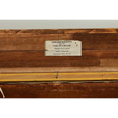 Gerard Roosens Gerard Roosens Girl On A Beach 