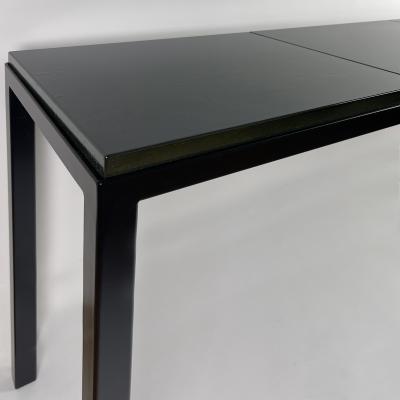 Gerard Simo n BRONZE GREEN GLAZED LAVA STONE CONSOLE