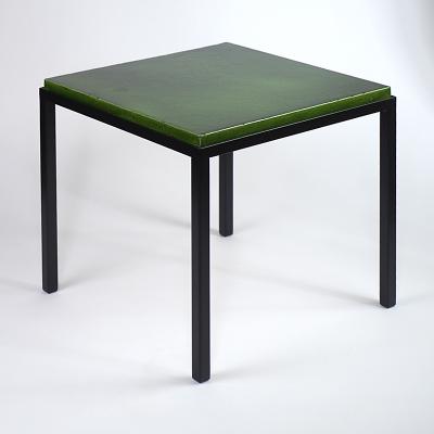 Gerard Simo n GREEN GLAZED CERAMIC SIDE TABLE 41