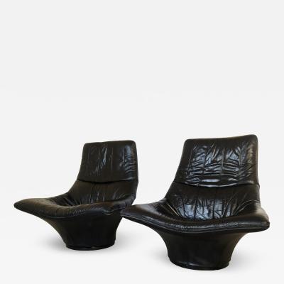 Gerard van den Berg Pair of Lounge Arm Chairs by Gerard van den Berg Model Mantis 