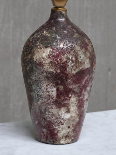 Gerben van Hes Gerben van Hes Ceramic Table Lamp Twentsch Ros Netherlands 1960s