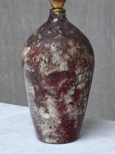 Gerben van Hes Gerben van Hes Ceramic Table Lamp Twentsch Ros Netherlands 1960s