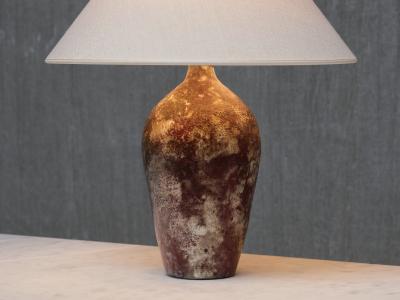 Gerben van Hes Gerben van Hes Ceramic Table Lamp Twentsch Ros Netherlands 1960s