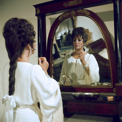 Gered Mankowitz Elizabeth Taylor In The Mirror on Set of Boom 