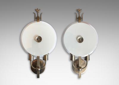 German Art Deco Pair of Sconces