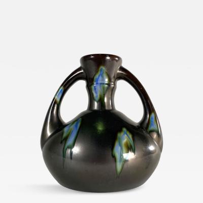 German Arts and Crafts Ceramic Two Handled Vase