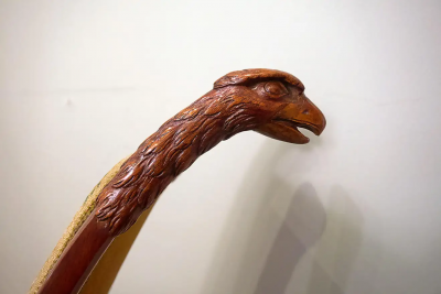 German Austrian Neoclassical Eagle Form Armchair