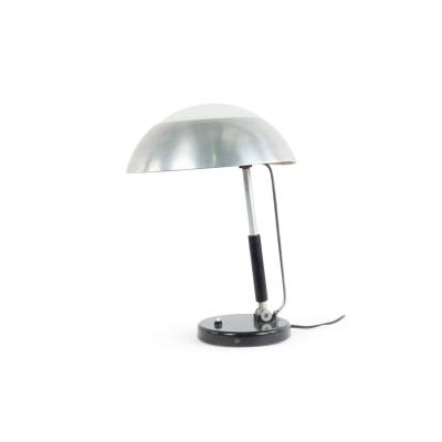 German Bauhaus Brushed Aluminum Table Lamp