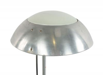 German Bauhaus Brushed Aluminum Table Lamp