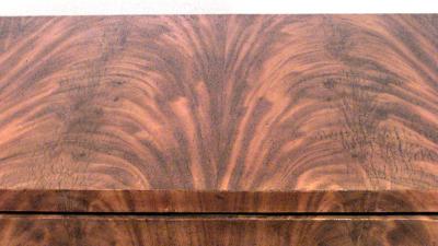 German Biedermeier Mahogany Kneehole Desk