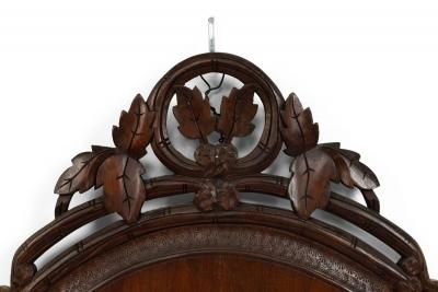 German Carved Walnut Wall Plaque