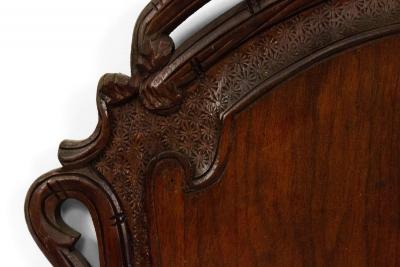 German Carved Walnut Wall Plaque