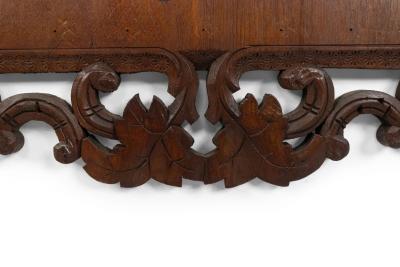 German Carved Walnut Wall Plaque