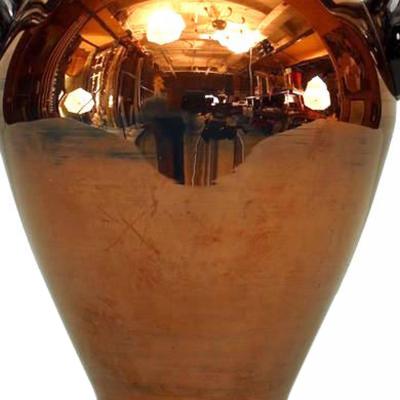 German Copper Glazed Glass Vase