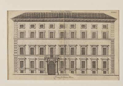 German Engraving Palace of the Emperor Justinian circa 1800