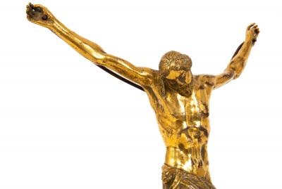 German Gilt Bronze Corpus Christi after Guglielmo della Porta 17th century