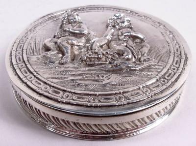 German Hanau Rococo Sterling Silver Trinket Box
