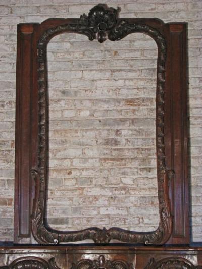 German Louis XV 18th century Rococo Fireplace Mantel