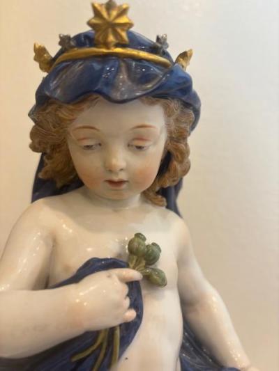 German Meissen porcelain figure of a cupid