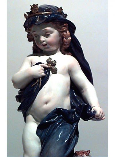 German Meissen porcelain figure of a cupid