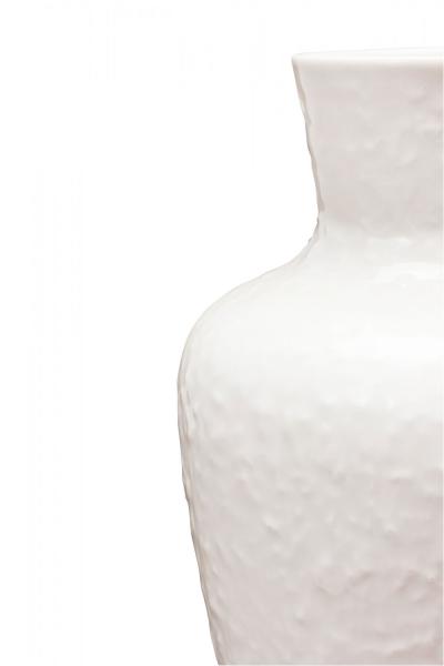 German Mid Century Textured White Porcelain Bouquet Vase
