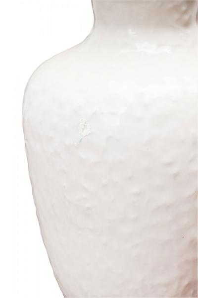 German Mid Century Textured White Porcelain Bouquet Vase