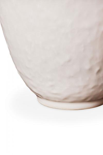 German Mid Century Textured White Porcelain Bouquet Vase