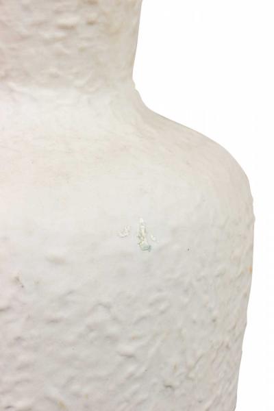 German Mid Century Textured White Porcelain Bouquet Vase