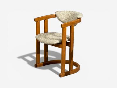 German Modern Occasional Chairs Tweed Beech Germany 1960s