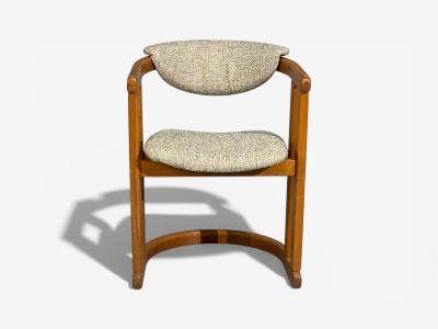 German Modern Occasional Chairs Tweed Beech Germany 1960s