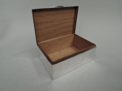 German Modern Silver and Shagreen Silver Box