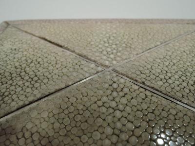 German Modern Silver and Shagreen Silver Box