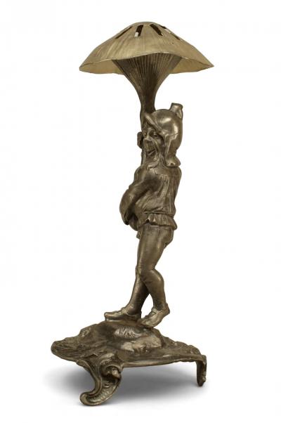 German Pewter Mushroom Gnome