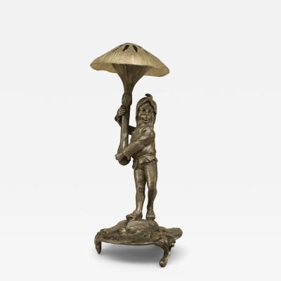 German Pewter Mushroom Gnome