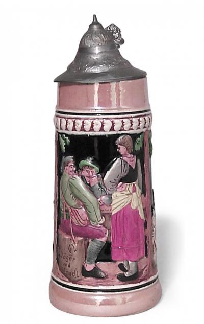 German Porcelain Beer Stein