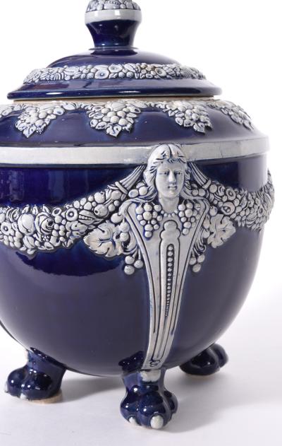 German Porcelain Covered Decorative Piece