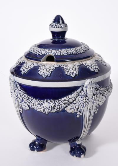 German Porcelain Covered Decorative Piece
