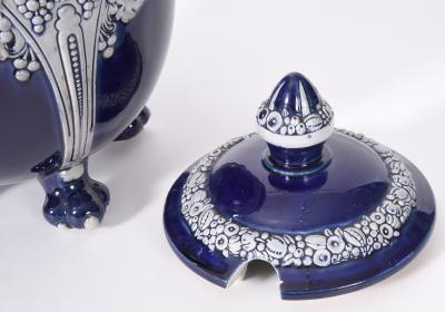 German Porcelain Covered Decorative Piece