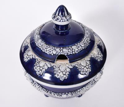 German Porcelain Covered Decorative Piece