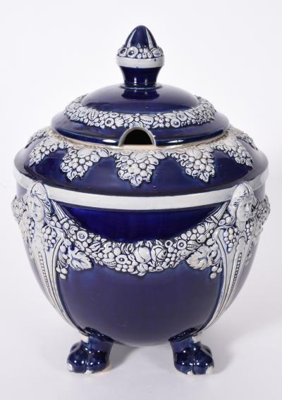 German Porcelain Covered Decorative Piece
