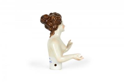 German Porcelain Nude Lady Figure