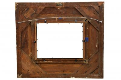 German School 19th Century Oil Painting of a Hiker in an Alpine Landscape