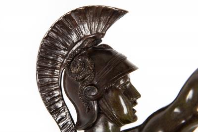 German School Bronze Sculpture of Victorious Achilles circa 1900