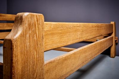 German Studio Bed Frame in solid Oak 1960s