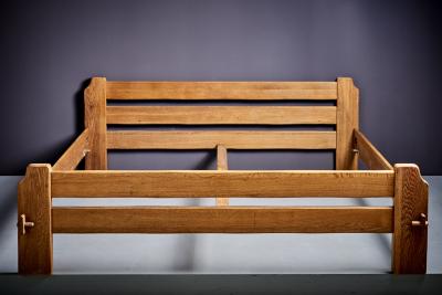 German Studio Bed Frame in solid Oak 1960s