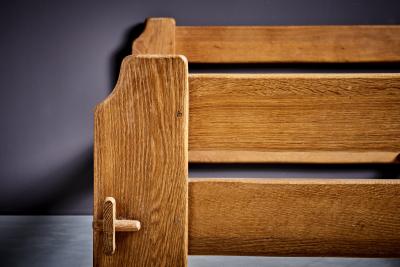 German Studio Bed Frame in solid Oak 1960s