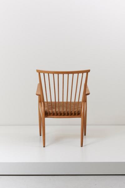 German Studio Lounge Chairs in Ash and Papercord