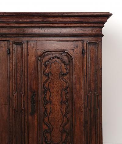German or Italian Dairy Cabinet in Elm circa 1720