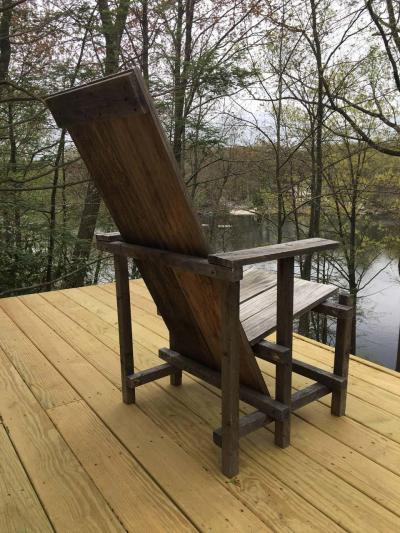 Gerrit Rietveld Pair of Modern Lounge Garden Chairs in the Style of Gerrit Rietveld