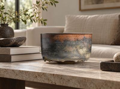 Gertrud Otto Natzler Gertrud and Otto Natzler Cylindrical bowl with lip 1980